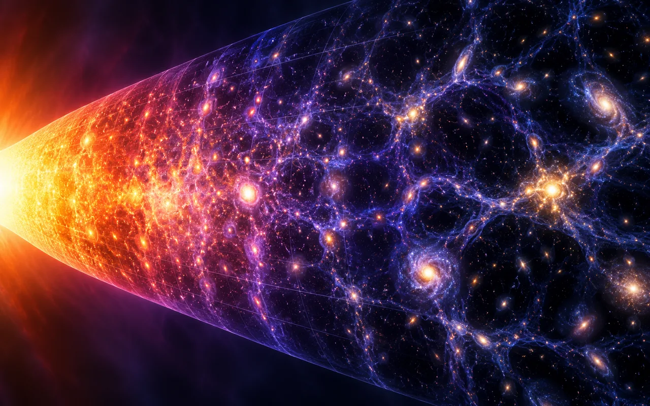 Illustration d’ambiance de l’Univers primitif